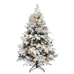 HOME KMF8LED150 havas műfenyő LED-ekkel, 170db melegfehér LED, 150cm magas, 101cm átmérő, 3D és 2D tűlevelek, hálózati tápellátás, beltéri kivitel