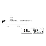Home RLS15WW LED-es szalag mintákkal, arany színű szalag, 8 funkció, 150db melegfehér LED, 15m hosszú, 5cm széles, adapteres tápellátás, beltéri kivitel - Image 6