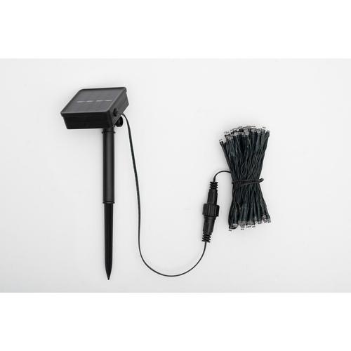 Home SLC200WH szolár fényfüzér, 200db hidegfehér LED, 14m hosszúság, zöld vezeték, kültéri kivitel
