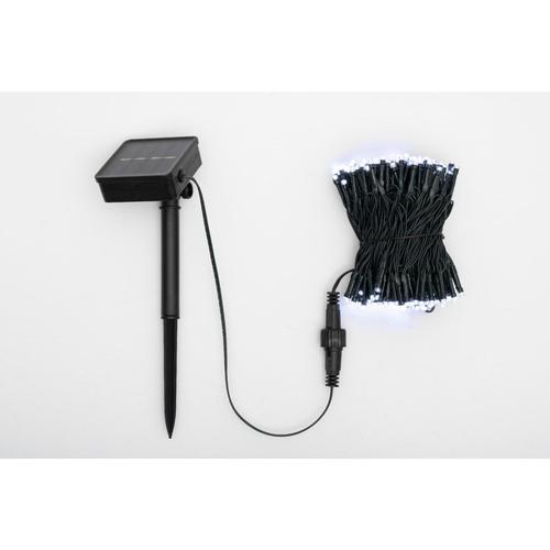 Home SLC200WH szolár fényfüzér, 200db hidegfehér LED, 14m hosszúság, zöld vezeték, kültéri kivitel - Image 2