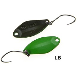 Nories Masukuroto Weeper 25mm 2.1g #006 kanál villantó (Lime / Schwarz)