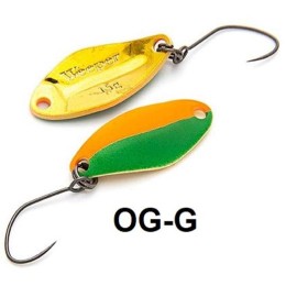 Nories Masukuroto Weeper 23mm 1.5g #045 kanál villantó (Orange-Grün / Gold)