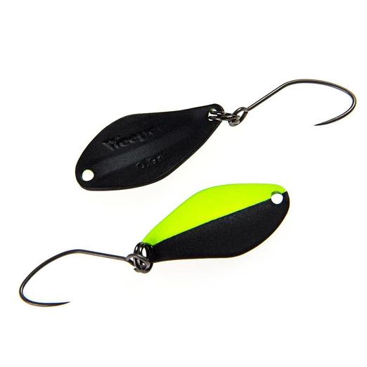 Nories Masukuroto Weeper 20mm 0.9g #022 kanál villantó (Fluo-Gelb / Schwarz)