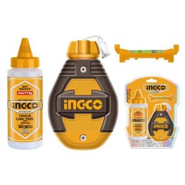 INGCO Festőzsinór készlet 2 részes 30 m (műanyag házas zsinór + kék festék)