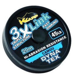 K-Karp Dyna Tex 3X-Link 20 m 35 lb camou fonott előkezsinór