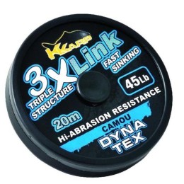 K-Karp Dyna Tex 3X-Link 20 m 35 lb camou fonott előkezsinór