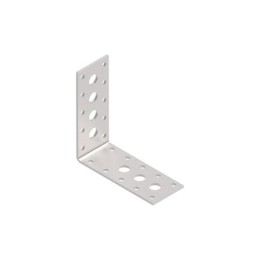 KOELNER 100x100x40mm perforált sarokösszekötő lemez horganyzott, vastagság: 2,0mm