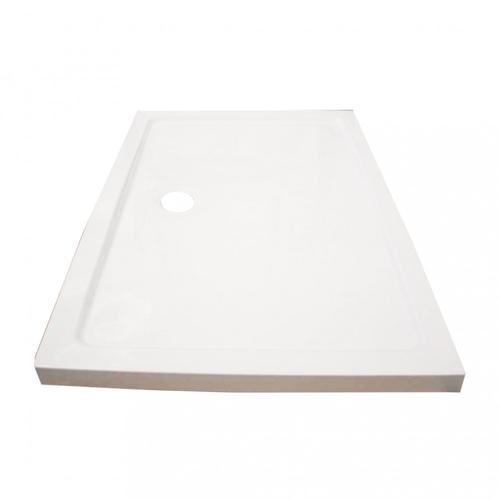 Modena Slim aszimmetrikus szögletes akril zuhanytálca, 80x100x5,5 cm-es méretben - Image 3