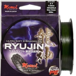 Momoi Ryujin PE 8 Braid 130 m 0,16mm moha zöld fonott zsinór