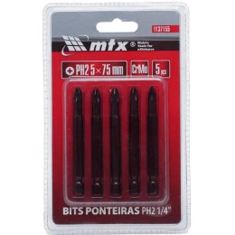 MTX PH2 bitek 5x75 mm 1/4'' 5 darab