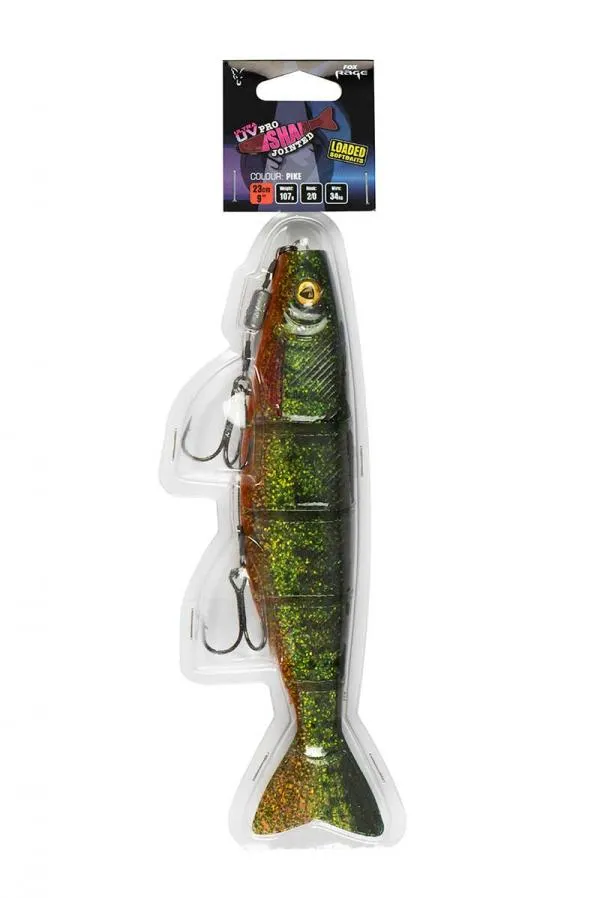 Loaded jointed pro shads – new colours "pro shad jtd loaded 23cm/9"" uv pike" - Image 5