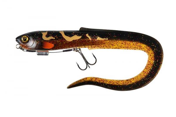 Fox rage slick eel loaded "28cm/11"" size 1/0 - uv hot olive" - Image 2