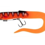 Fox rage slick eel loaded "28cm/11"" size 1/0 - uv hot olive" - Image 4
