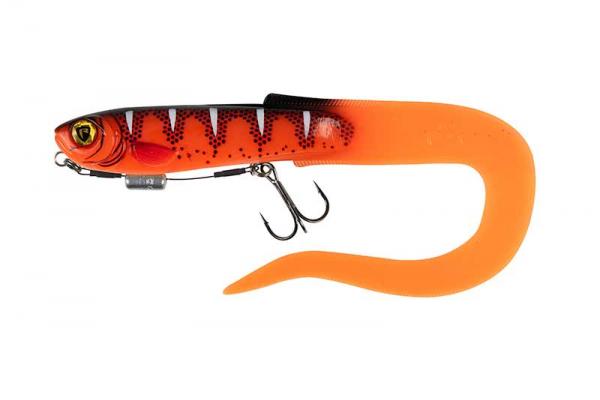 Fox rage slick eel loaded "28cm/11"" size 1/0 - uv hot olive" - Image 4