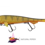 Fox rage super slick shad loaded "fox rage super slick shad 23cm / 9"" loaded uv natural perch" - Image 10