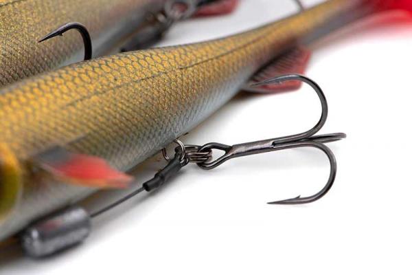 Fox rage super slick shad loaded "fox rage super slick shad 23cm / 9"" loaded uv natural perch" - Image 11