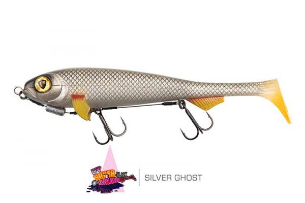 Fox rage super slick shad loaded "fox rage super slick shad 23cm / 9"" loaded uv silver ghost" - Image 6