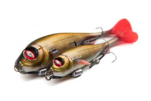 Fox rage super slick shad loaded "fox rage super slick shad 23cm / 9"" loaded uv golden prey"