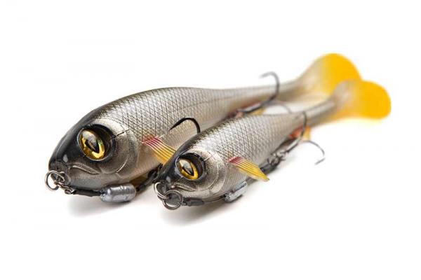 Fox rage super slick shad loaded "fox rage super slick shad 23cm / 9"" loaded uv golden prey" - Image 5
