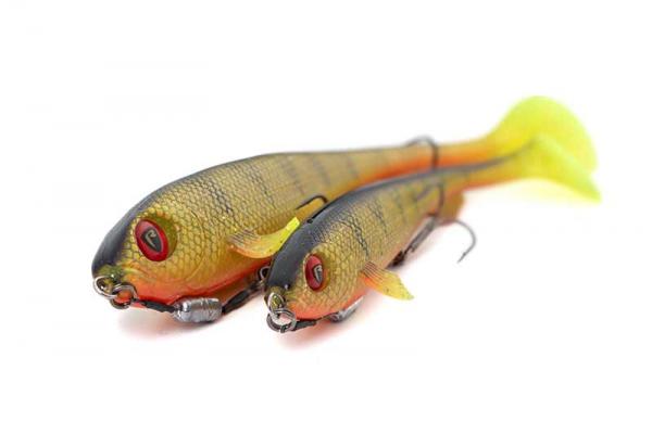 Fox rage super slick shad loaded "fox rage super slick shad 23cm / 9"" loaded uv golden prey" - Image 8