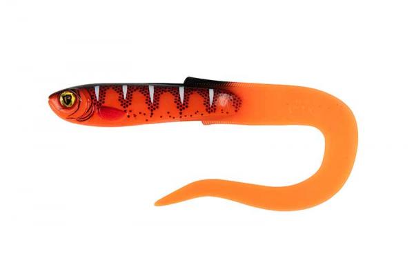 Fox rage slick eel 35cm/13.8" x 12pcs - uv red wake twister