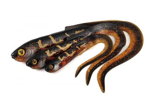 Fox rage slick eel 35cm/13.8" x 12pcs - uv red wake twister - Image 3