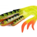 Fox rage slick eel 35cm/13.8" x 12pcs - uv red wake twister - Image 8