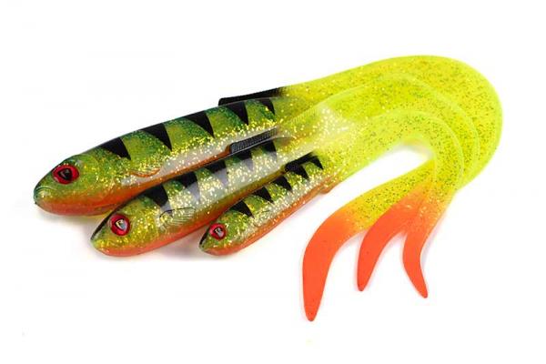 Fox rage slick eel 35cm/13.8" x 12pcs - uv red wake twister - Image 8
