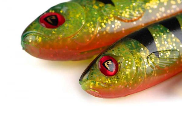 Fox rage slick eel 35cm/13.8" x 12pcs - uv red wake twister - Image 9