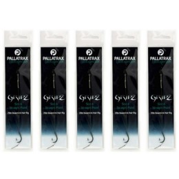 PALLATRAX GRIPZ STRAIGHT POINT HAIR RIGS SIZE 8 12LB BRAID