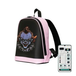 Pixen ledes okos hátizsák rózsaszín