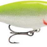Rapala shad rap sr07 sfc (silver fluorescent chartreuse) wobbler