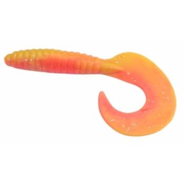 Rapture Fun Tail Grub 8.5cm red flame yelow plasztik csali