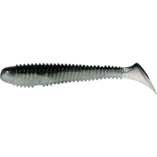 Rapture Ribbed Swing Shad 4cm black silver 14db plasztik csali
