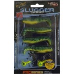 Rapture Slugger Shad Set 55 Yellow & Blue 4+2db/csg, műcsali szett