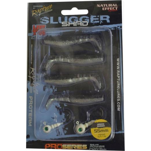 Rapture Slugger Shad Set 55geen Shiner 4+2db/csg, műcsali szett