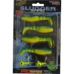 Rapture Slugger Shad Set 75 Yellow / Blue 4+2db/csg, műcsali szett