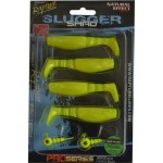 Rapture Slugger Shad Set 75 Neon Yellow 4+2db/csg, műcsali szett