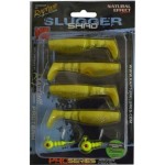 Rapture Slugger Shad Set 75 Chartreuse Ghost 4+2db/csg, műcsali szett