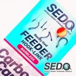 SEDO Carbon Carp Crystal Monofil Feeder rig Barbless - Szakáll Nélküli Feeder előke