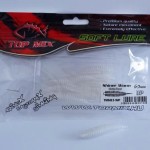 Top mix shiner worm white pearl 60 mm