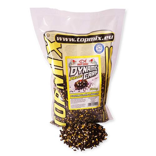TOP MIX Dynamic Carp etető pellet, Fokhagymás lángos