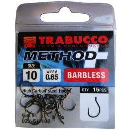 Trabucco Method Plus Feeder szakáll nélküli horog 12, 15 db/csg