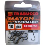Trabucco Match Specialist szakáll nélküli horog 10, 15 db/csg