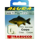 Akura Carp Libr.1/0X0,35 előkötött horog