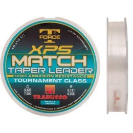 Trabucco T-Force Xps Match Taper Leader 10*15m 0,18-0,28mm távdobó monofil előkezsinór