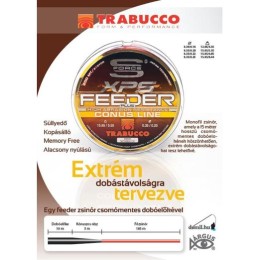 Trabucco S-Force Feeder Plus Conus Line 200m 0,25-0,185mm elvékonyodó távdobó monofil zsinór