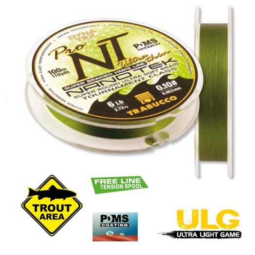 Trabucco Dyna-Tex Pro Nano Tek Ultra Thin 100 m 0,072mm fonott zsinór