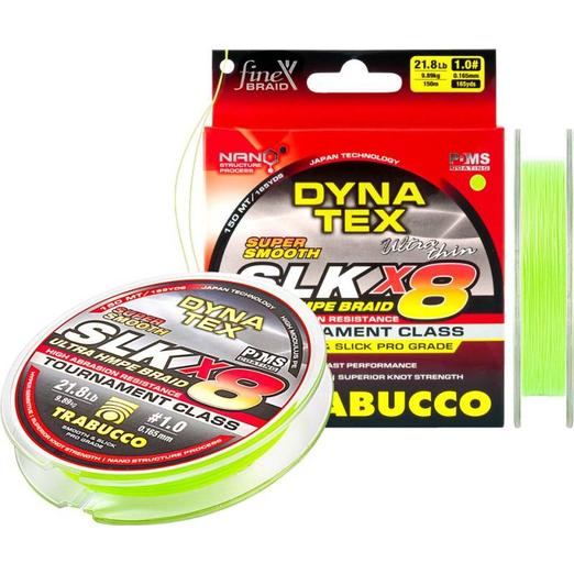 Trabucco Dyna-Tex Slk X8 SS 150 m 0,205mm lime zöld fonott zsinór