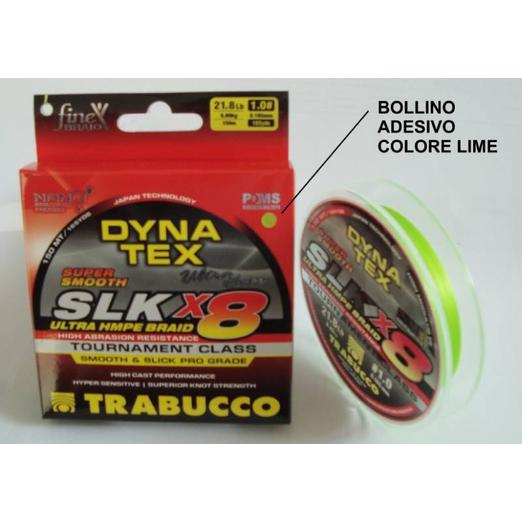 Trabucco Dyna-Tex Slk X8 SS 150 m 0,205mm lime zöld fonott zsinór - Image 3